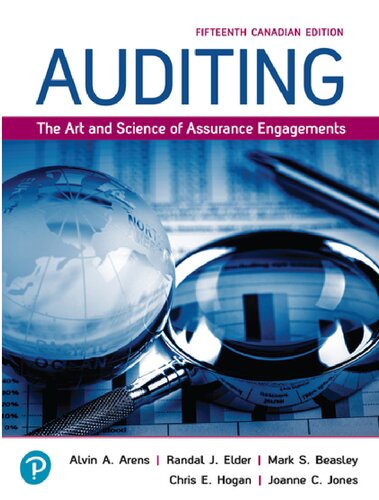 Auditing: The Art and Science of Assurance Engagements (15th Canadian Edition)  - Orginal Pdf